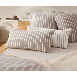 Tchibo - 2 Flanell-Kopfkissenbezüge - taupe