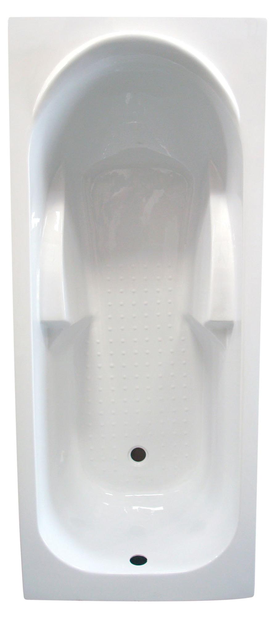 ONDEE ZEN - Rechteckige Badewanne FANY 170 x 70 cm - ABS und 3 mm starkes, verstärktes Acryl - Weiß