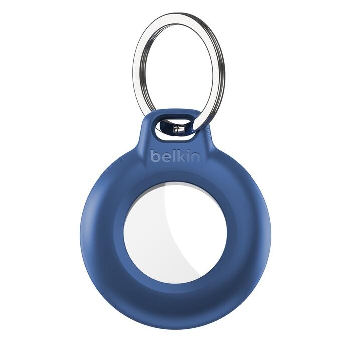 Belkin wasserfester Secure Holder mit Schlüsselanhänger für Apple AirTag, blau MSC013BTBL