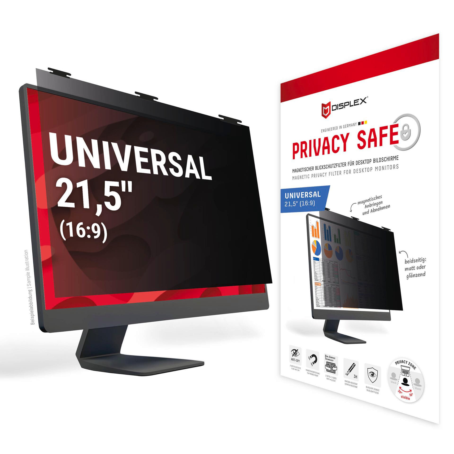 DISPLEX Privacy Safe Desktop Uni 22" (16:10) 02085
