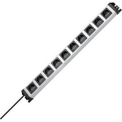 Kopp 227120011 Steckdosenleiste 10fach Grau, Schwarz Schutzkontakt 1 St.