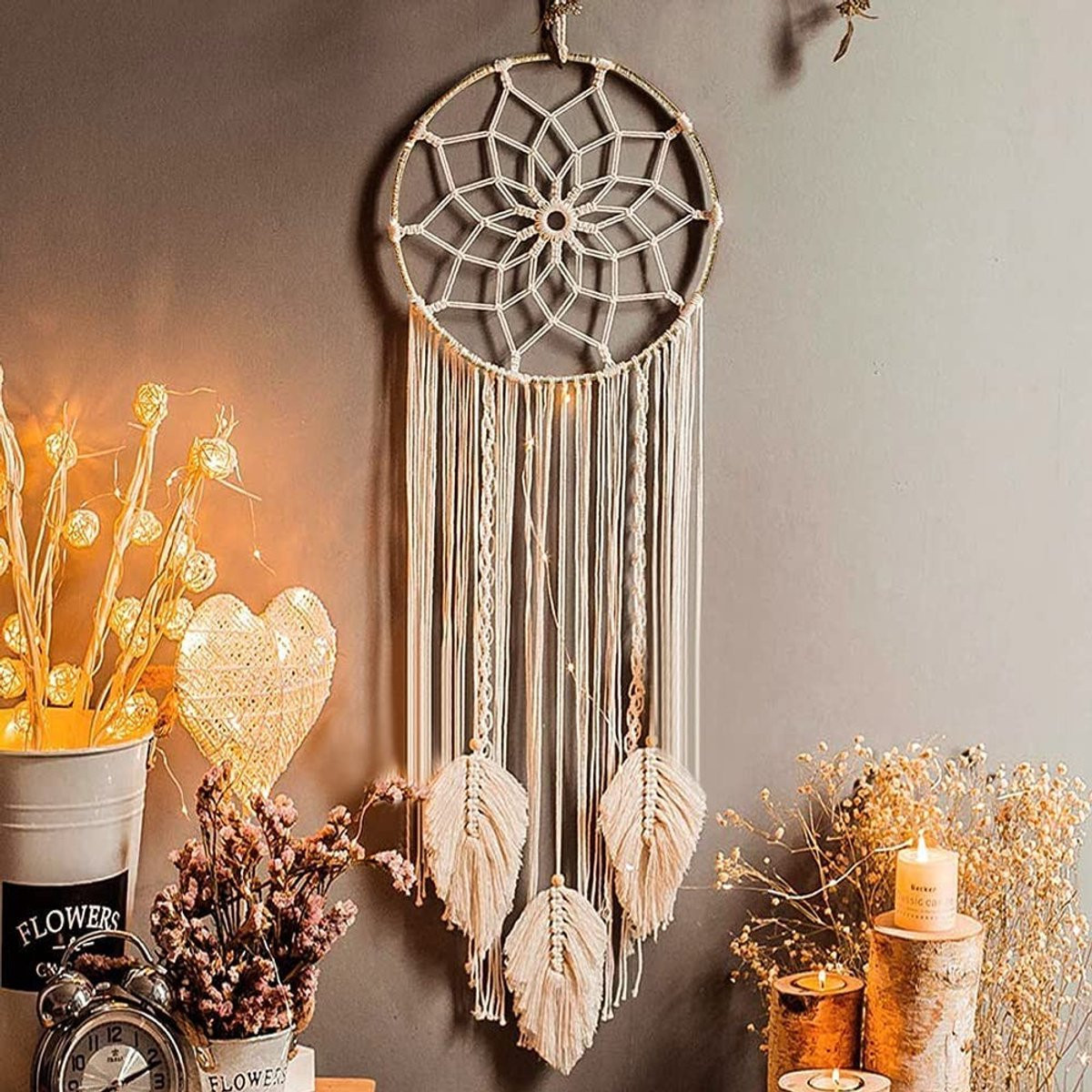 Handgemaakte Macramé Dromenvanger voor Wanddecoratie voor Volwassenen