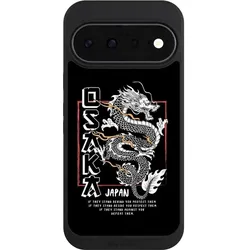 Nivocase Handyhülle für Google Pixel 11 Hülle NIVOpure Case Schwarz Drache Japan Meer (Google Pixel 11), Smartphone Hülle, Schwarz