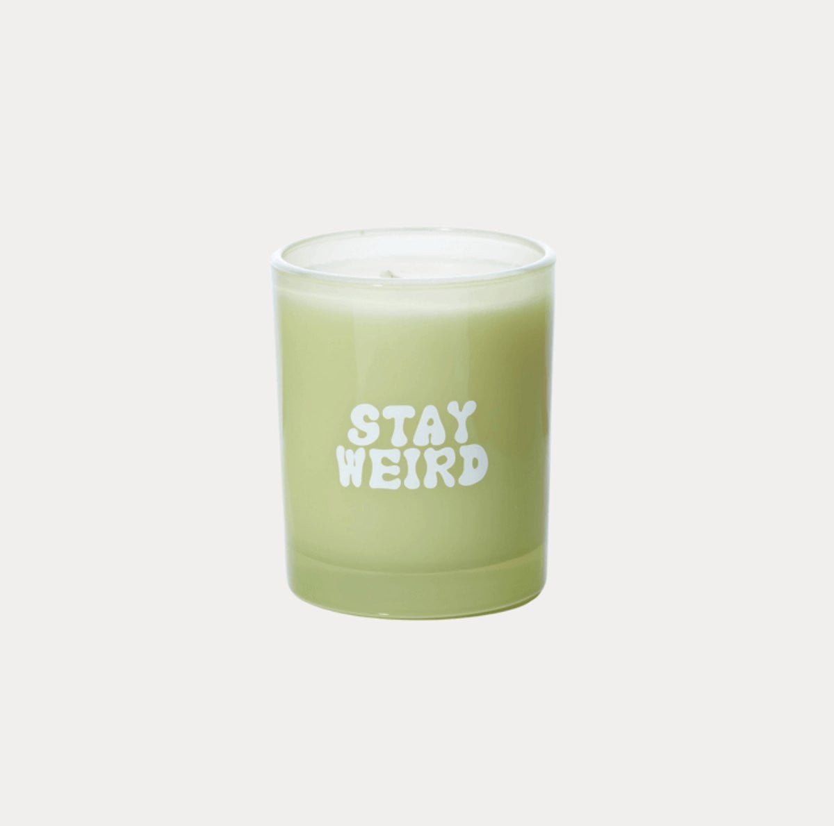 Maegen Geurkaars met tekst - Zwarte Koffie & Bergamot - Groen Glas