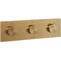 Kludi PUSHTRONIC elektronisches Unterputz-Thermostat Serie Kludi-TRONIC, Farbe Brushed Bronze, DN 15, mit WLAN-Modul und APP-Steuerung