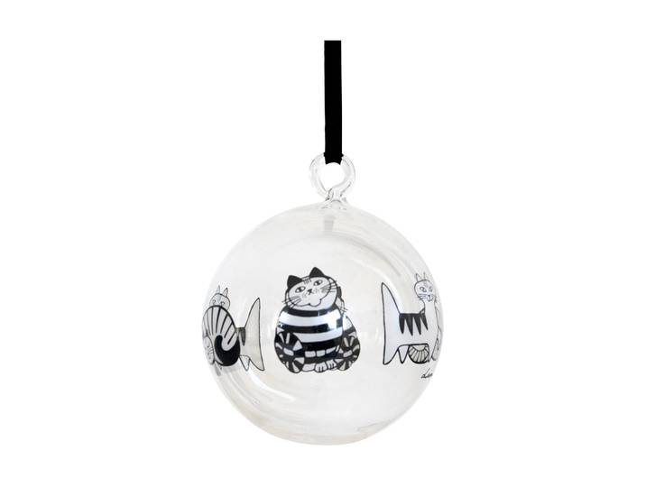 Pluto Design Boule de sapin chats Lisa Larson White-black