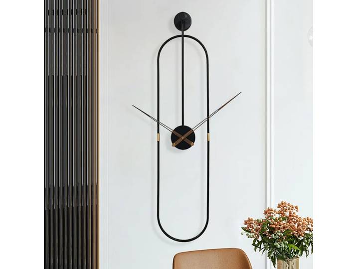 Horloge murale en métal narsimple, horloge murale muette, montre d'art moderne, décor de salon à la maison, nouveautés