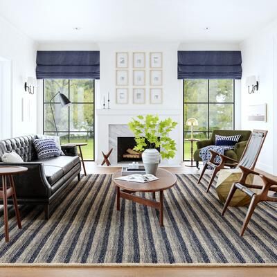 Nuloom Lake Striped Jute Area Rug