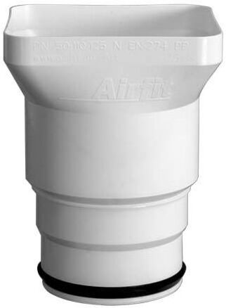 Airfit Plus Trichtersiphon 50126TS Abgang DN 50-125, aus Polypropylen, vergrößerter Einlaufbereich