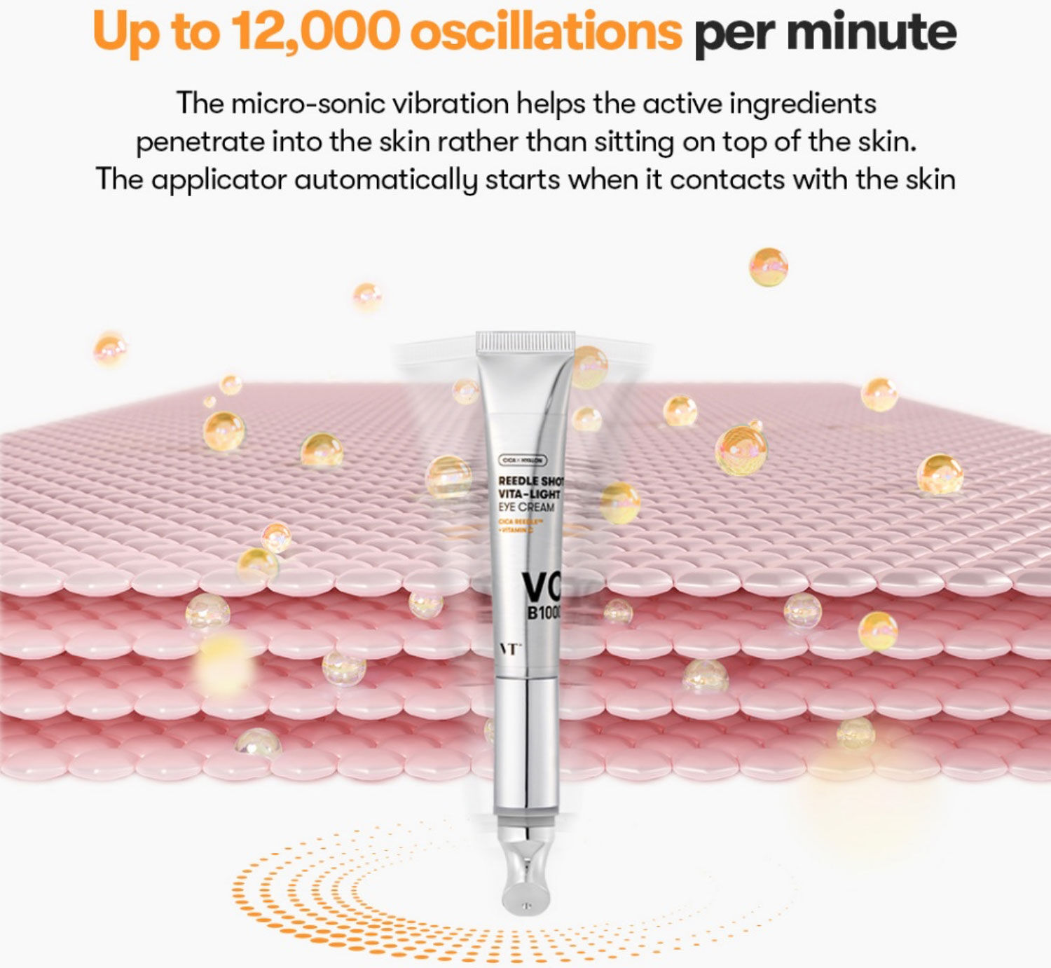 VT COSMETICS Cica X Hyalon Reedle Shot Vita-Light Eye Cream 15ml