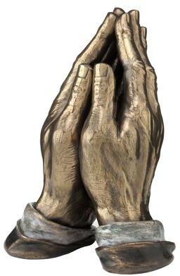 Unicorn Studio 7.68 in H Praying Hands Figurine Poly Resin