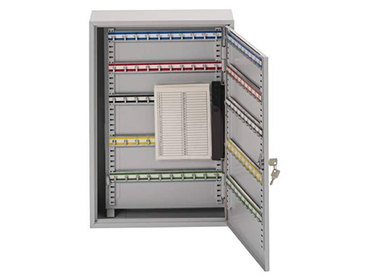 Sterling KC150H Schlüsselschrank, eintürig, mit 150 Haken, Grau
