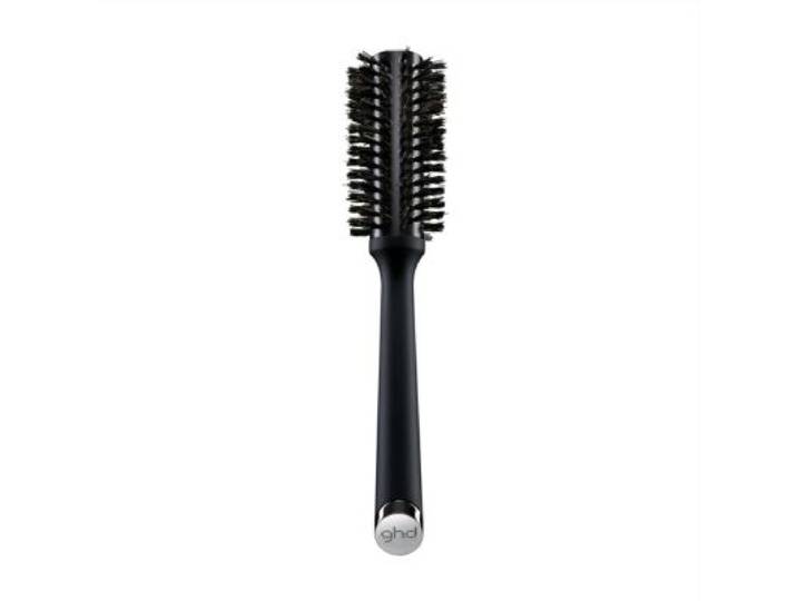 Ghd - Brosse À Cheveux Ronde Poils Naturels - 35mm - The Smooth : Brushing Lisse Et Volume Maîtrisé Des Cheveux Mi-Longs