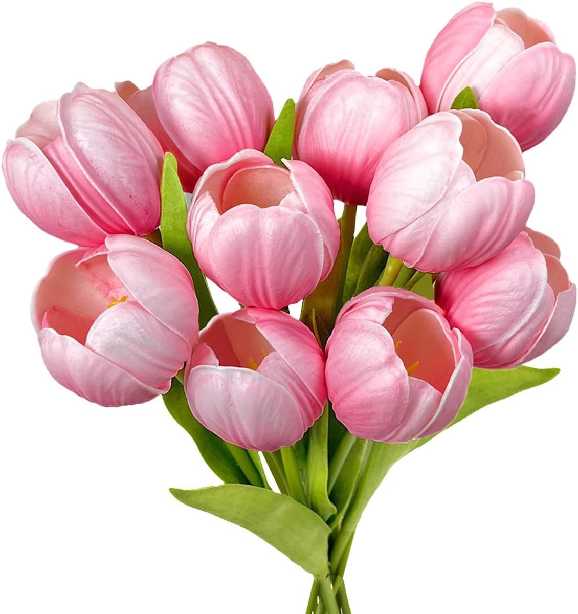 Real Touch Kunsttulpen Boeket Gegradieerd Roze - 28 cm