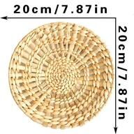 Inspire Select Boho Woven Wall Basket Decor Set Handmade Seagrass Hanging Baskets For Rustic Farmhouse Walls tk370 ms8683