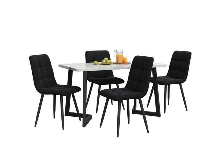 Ensemble de table à manger durable avec 4 chaises table à manger rectangulaire ensemble de table de cuisine moderne chaise