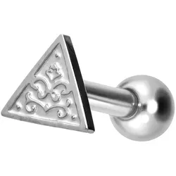 Titan Ohrpiercing mit Innengewinde DREIECK