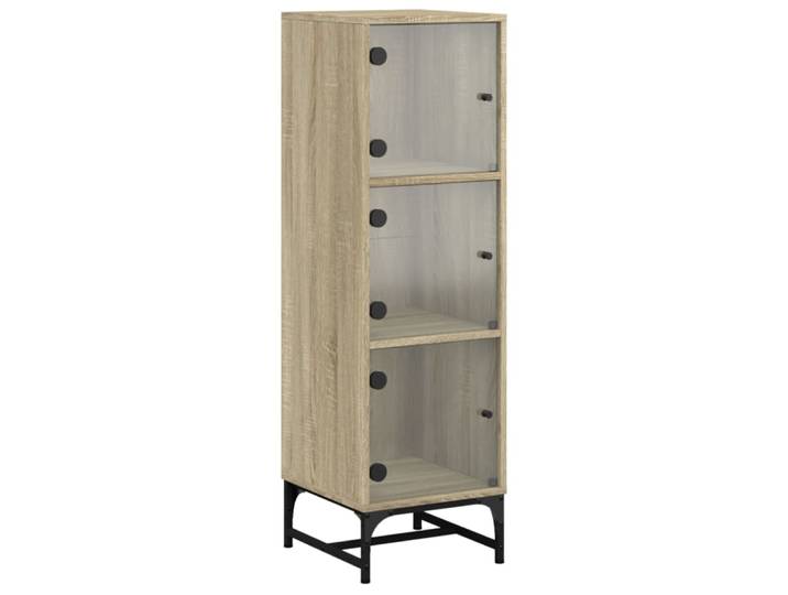 Bahut commode armoire verre 35 x 37 x 120 cm