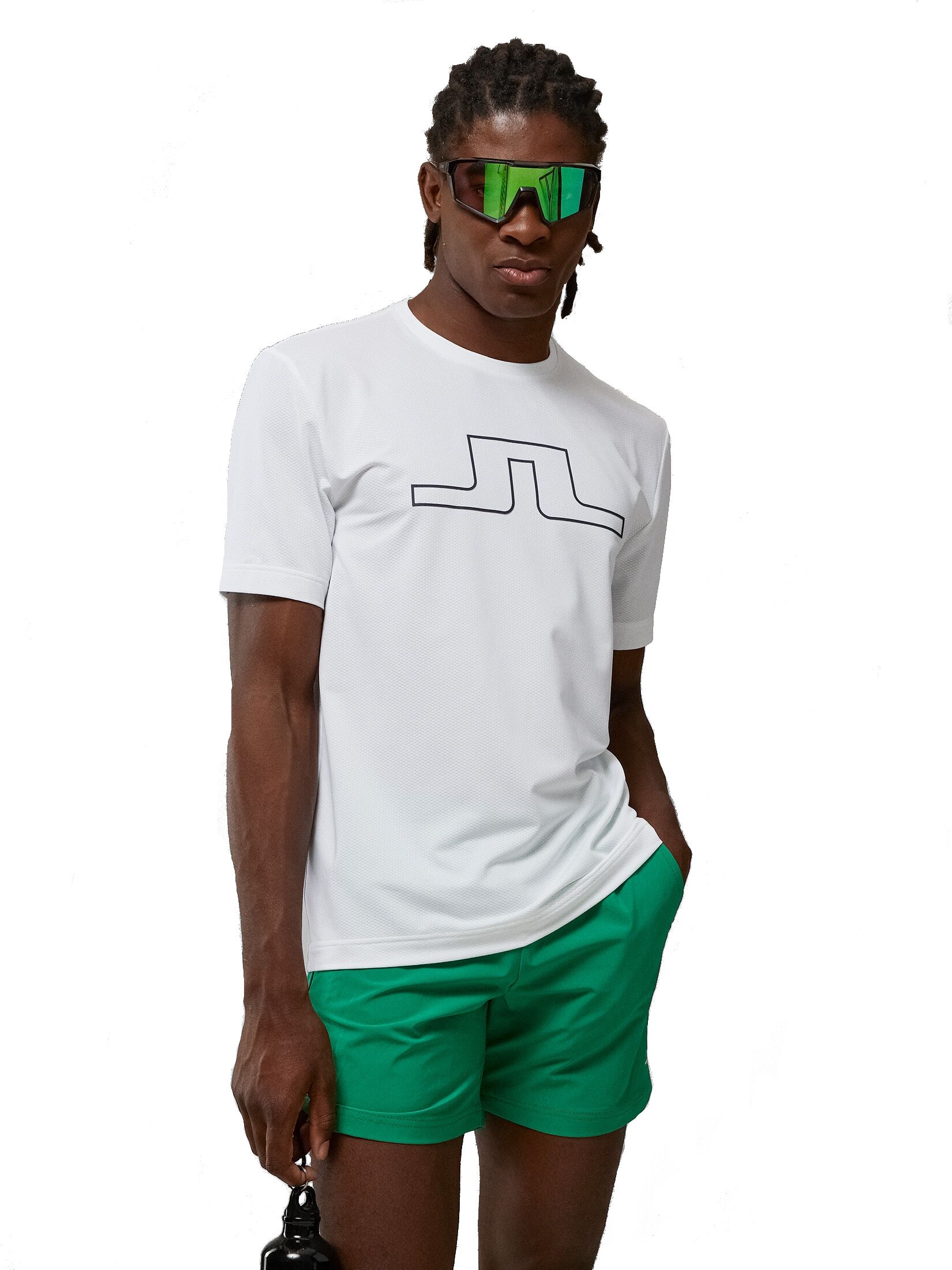 J.Lindeberg Bridge Graphic T-Shirt Men White, S