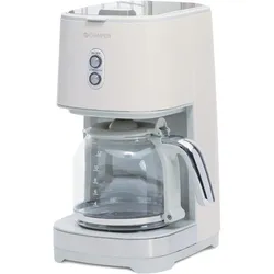 Champion Kaffeemaschine 12 Tassen/1,5 l KB610 Creme White Series, Filterkaffeemaschine, Weiss