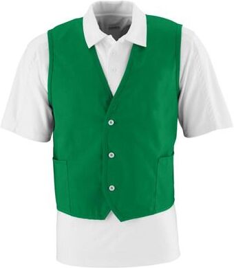 Augusta Sportswear 2145 Vest in Kelly size Small   Cotton/Polyester Blend