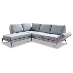 Sormani Ecksofa Alba Stoff Blue Grey