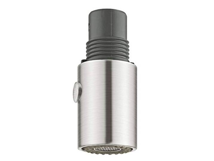 GROHE Ersatzteil, Spülbrause für Küchenarmaturen Flexible Ersatz-Ausziehbrause, einfacher Austausch bei Verschleiß, universell einsetzbar (edelstahl, 46857DC0)