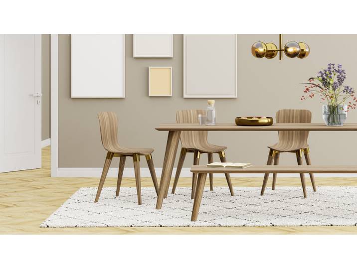 Table : Stockholm en noyer Noyer (américain) Naturel huilé