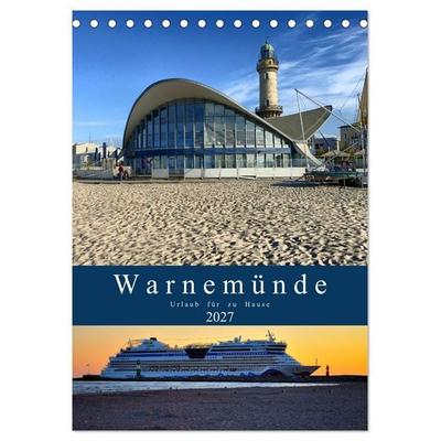 Warnemünde Urlaub für zu Hause (Tischkalender 2027 DIN A5 hoch), CALVENDO Monatskalender