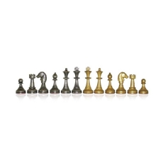 Weible Schachfiguren - Metall - Staunton - Königshöhe 50mm 245600
