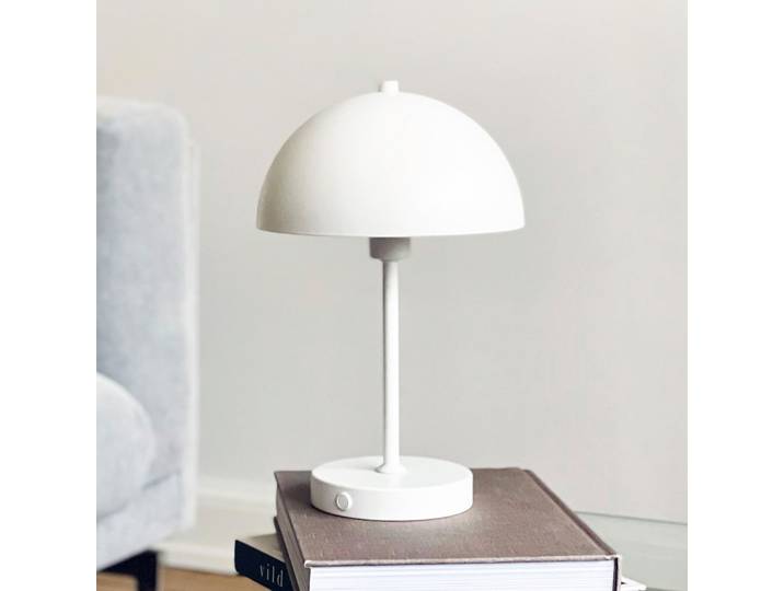 Lampe à poser LED rechargeable Stockholm, blanche - Dyberg Larsen Stockholm - Salon / séjour - Scandinave - Métal - À ampoule unique