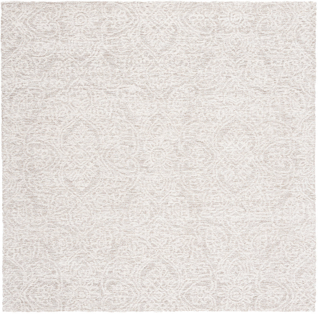 Latitude Vive Metro Floral Area Rug In Natural / Ivory Ivory;Natural Square 122 cm