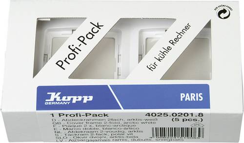 Kopp 2fach Rahmen Paris Weiß 402502018 5St.