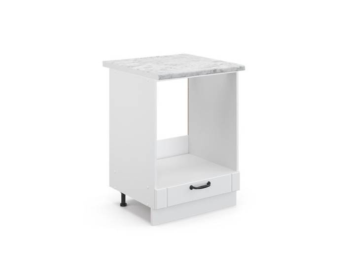 Meuble pour four Fame-Line 60cm PT Marbre Blanc campagne/Blanc Vicco 46182