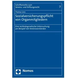 Lenz:Sozialversicherungspflicht von Org, Fachbücher von Thomas Lenz