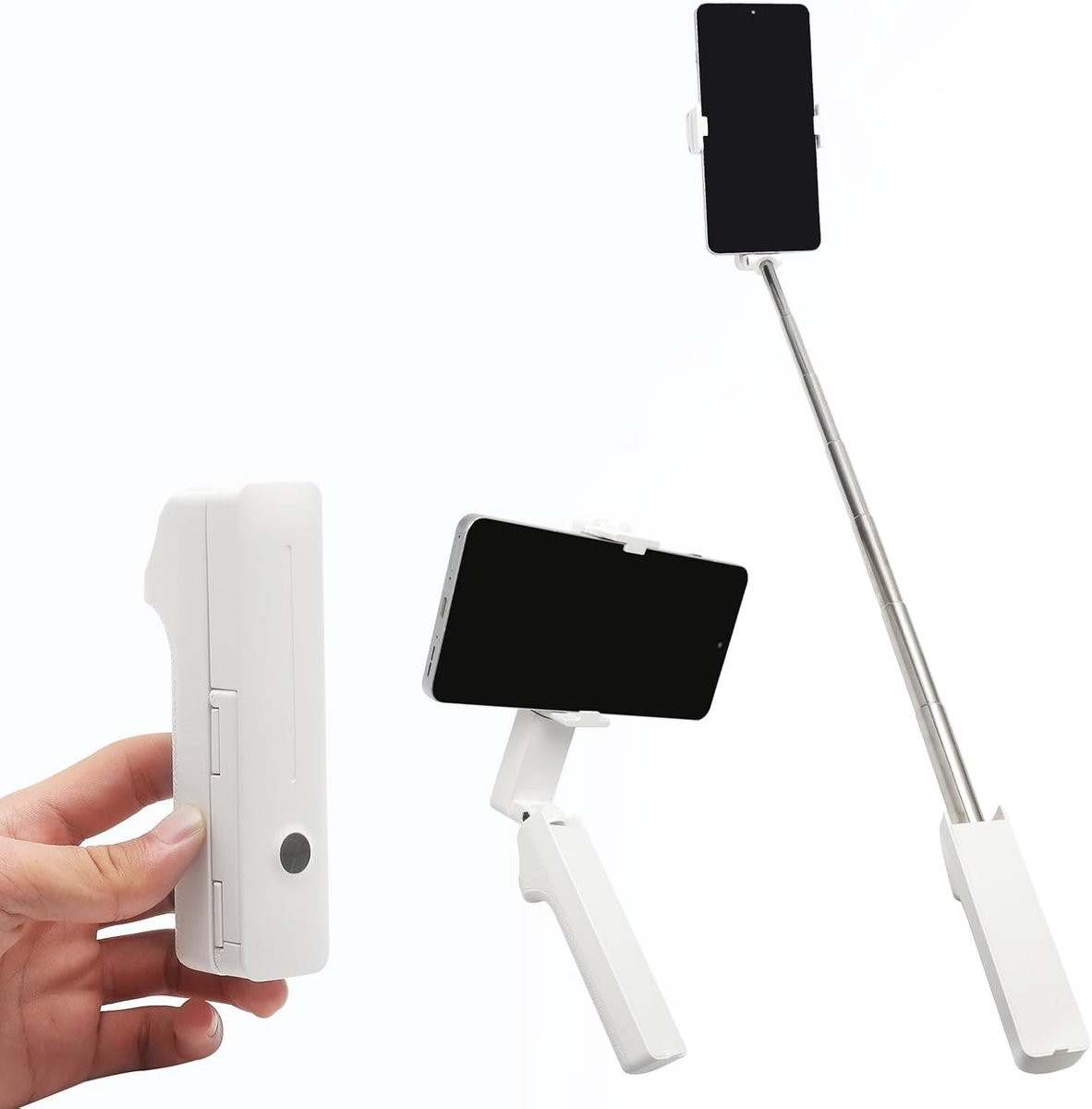 Compacte en uitbreidbare selfie stick voor smartphones van 4.7-7 inch, tot 70 cm lengte