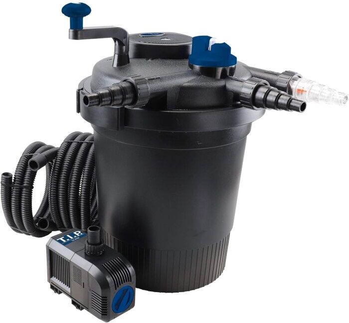 T.I.P. Teichdruckfilter-Set - Für 15.000 l Teich, UV-C 13 W,  Rückspülfunktion, TFP 15000 UV 13, 30299
