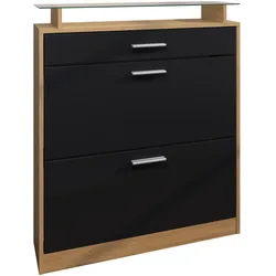 SCHUHSCHRANK Loret Schwarz matt