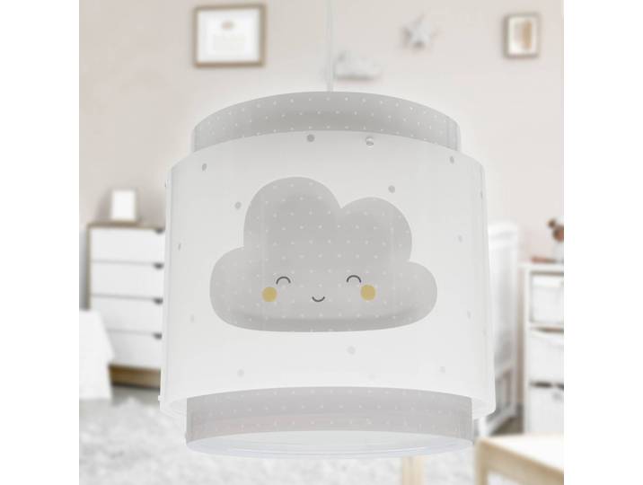 Dalber Hängelampe BABY DREAMS, dimmbar, alu / grau / zink, für Kinderzimmer, Kunststoff, Pendelleuchte