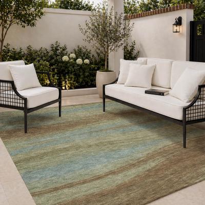 Addison Rugs Machine Washable Indoor/ Outdoor Ombre Volga Chantille Rug