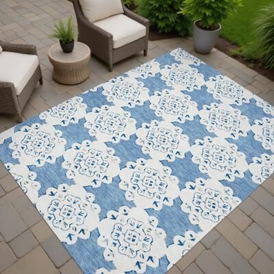 Addison Rugs Machine Washable Indoor/ Outdoor Global Motif Chantille Rug