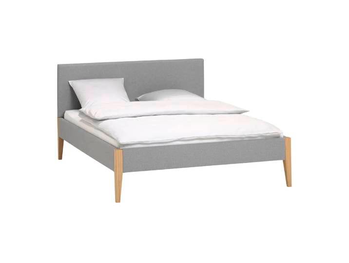 Bett Aurelie, 180x200 cm, Johann Jakob, platin silber, Textil