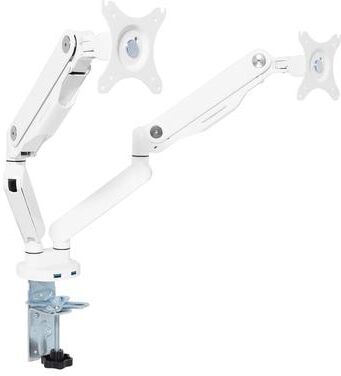 Office Star Products OSP Ascend II Dual Monitor Arm with Adjustable Height and USB Charging