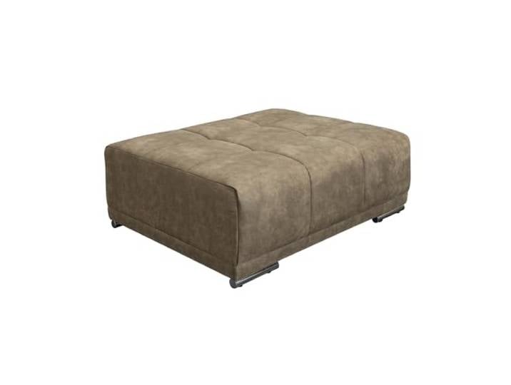 invicta INTERIOR Hocker ELEGANCIA 110cm - Taupe - Microfaser Montiert geliefert, Ziersteppung, stabile Konstruktion, hochwertiger Samtbezug, Microfaser-Bezug