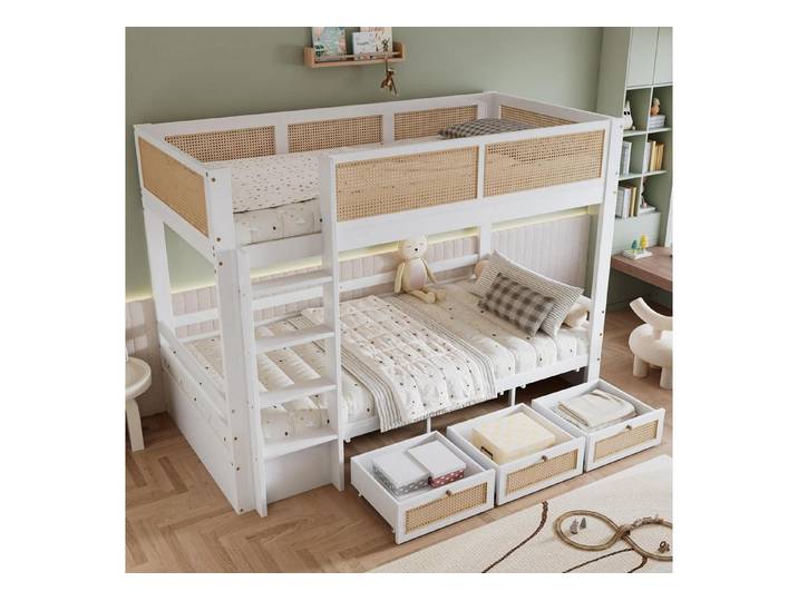 LuxusKollektion Etagenbett Etagenbett Hausbett mit Fallschutz (1-St)