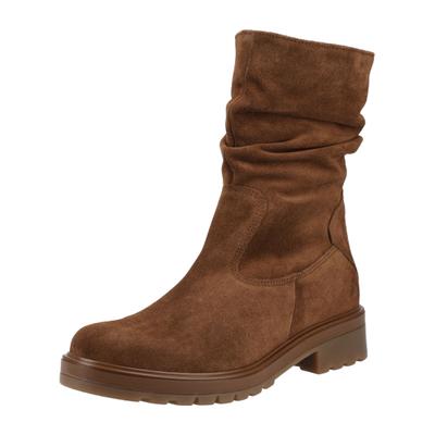 Stiefel GABOR "Gabor Stiefel Veloursleder", Damen, Gr. 38, braun (whisky), Veloursleder, Schuhe Stiefel