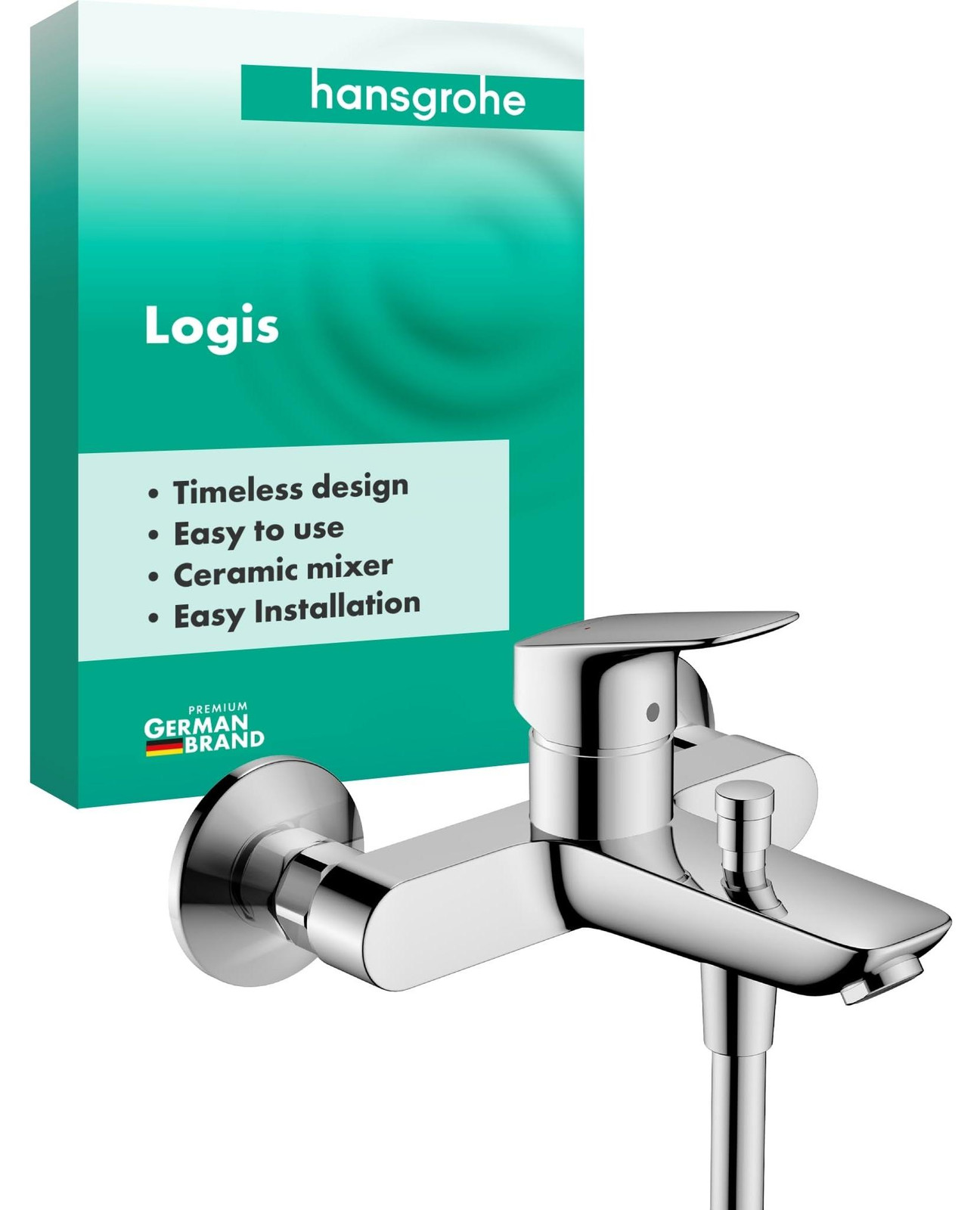 Dripio Inbouw-ééngreeps badmengkraan met sprayfunctie, chroom