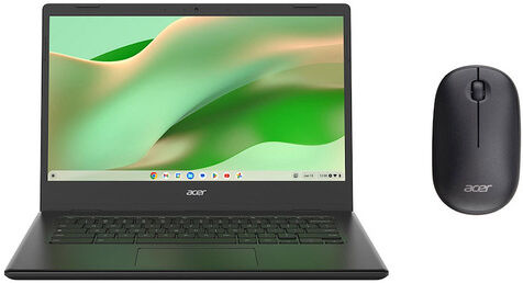 Acer Chromebook CBOA314-1HC5GY + Mouse Intel® Celeron® N N4500 35,6 cm (14'') Full HD 4 GB DDR4-SDRAM 64 GB eMMC Wi-Fi 5 (802.11ac) ChromeOS Italiano Ner