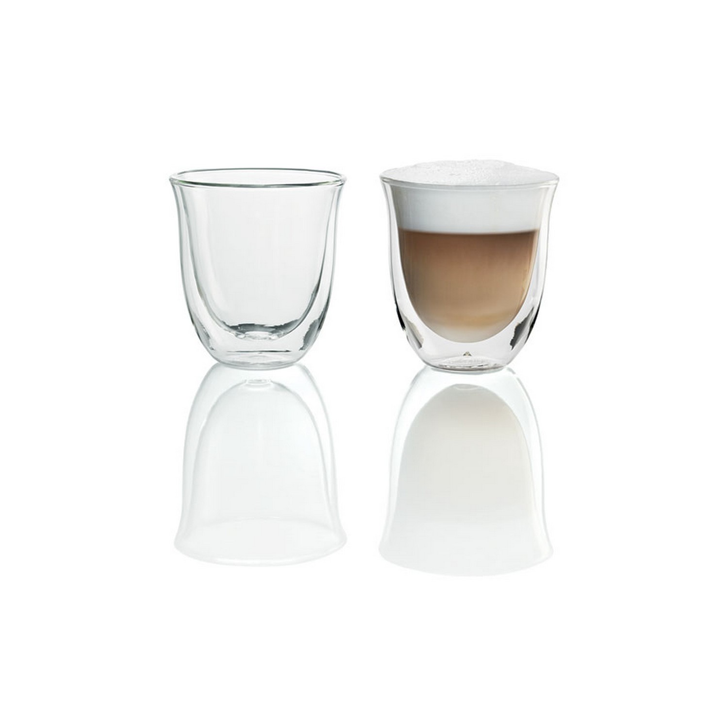 Delonghi Cappuccino Gläser DLSC311 Doppelwandige Thermogläser-Set, 2-tlg.