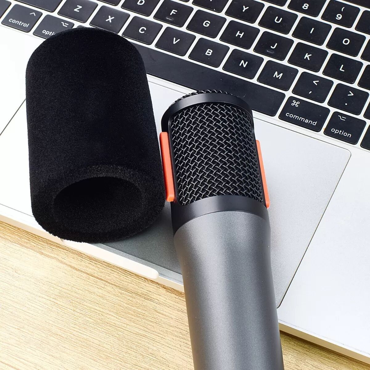 INF Bonnette Anti-Vent Noire Flocage pour Micro Sans Fil JBL PartyBox - Housse en Mousse